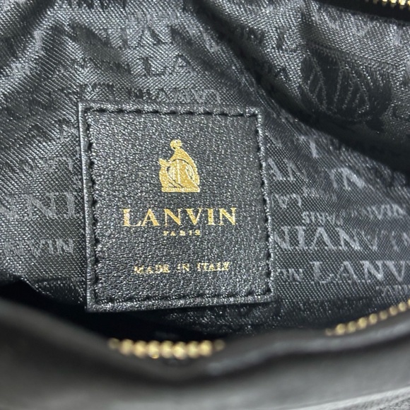 Lanvin Quilted  Black Leather pouch - Picture 10 of 12